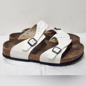 BIRKENSTOCK Birki's Freeport WHITE Sandals 39 L8 M6